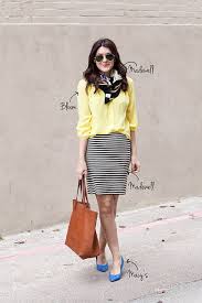 Black And Yellow Striped Skirt Copy That Kendi Everyday Pretty Outfits Style Fashion Classy