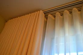 Double Track Detail Of Ripplefold Drapery With Sheers Patio Door Curtains Door Coverings Patio Door Drapes