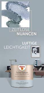 Erlesene Pigmente Sorgen Bei Unserer Alpina Feine Farben Wandfarben Kollektion F R Besondere Farbtiefe Au Erg Blue Grey Walls Gray Painted Walls Grey Walls