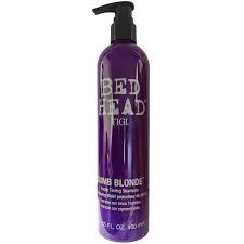 Bed head is an innovative range of hair care & styling products, created by hairdressers to deliver endless creative possibilities. Tigi Bed Head Dumb Blonde Purple Toning Shampoo 13 5 Fl Oz Corrects Brassy Tones Frizz Control Walmart Com Walmart Com