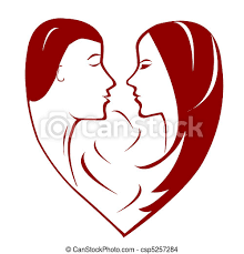 Cuore stilizzato foto e immagini. Stilizzato Cuore Coppia Donna Uomo Canstock
