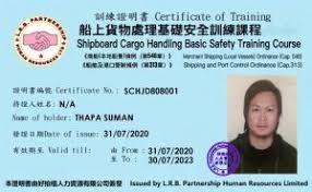 Maybe you would like to learn more about one of these? Shipboard Cargo Handling Basic Safety Training Course L R B Hk