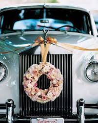 Easy Ideas On How To Decorate A Wedding Car City Of Creative Dreams Vintage Car Wedding Bridal Car Wedding Car Decorations