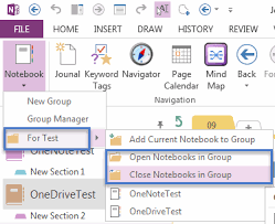 Grouping Onenote Notebooks Close Or Open A Group Of Onenote Notebooks One Note Microsoft Computer Notes Typing Skills