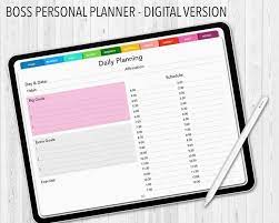 Digital planner app for ipad. Boss Personal Planner Personal Planner Digital Planner Planner