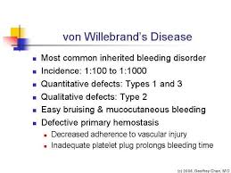 Von Willebrand Disease Von Willebrand Disease Medical Studies Medical Laboratory Science