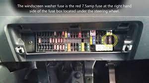 Then there's also a fuse box that's for the body controls that is situated under the dash. 2014 15 16 Volkswagen Vw Polo Windscreen Washers Not Working Fuse Location How To Fix Repair Youtube