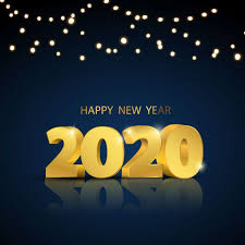 Happy New Year 2020 Greeting Card Desig Free Vector Freepik Freevector Gold P Happy New Year Greetings Happy New Year Message New Year Greeting Cards