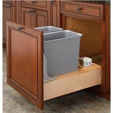 Diy Pull Out Trash Can In A Kitchen Cabinet Amazing Idea Awesome Trash Can Tags Under Sink Trash Can Trash Can Cabinet Rev A Shelf Pull Out Trash Cans