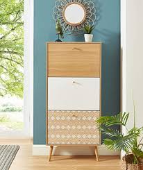 Nous vendons des meubles mail. Baita Leika04 Meuble A Chaussures Chene Et Blanc 60x23 5x131cm Amazon Fr Cuisine Et Maison
