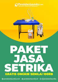 Paket Usaha Jasa Setrika Rumahan Peralatan Laundry