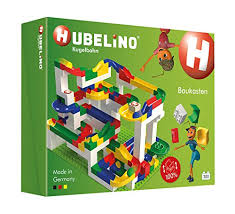 Hubelino Marble Run - 200-Piece Big Building Box - The Original! Made in  Germany! - Certified and Award-Winning Marble Run - 100% Duplo Compatible :  Toys & Games