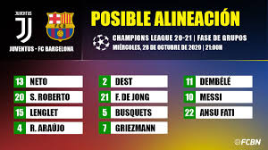 18 here's how barcelona opened the scoring against juventus. Las Posibles Alineaciones Del Juventus Fc Barcelona