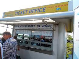 Alilaguna Ticket Office At Marco Polo Airport Venice 2014 Venice Cities In Italy Public Transport
