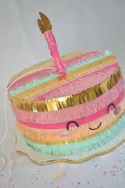 Basteln Mitpappmache Torte Kerze Buntes Papier Servietten Seil Kinder Geburtstag Piniata Basteln Pinata Basteln Basteln Geburtstag