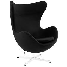 This chair is crafted from rattan, and the strands are woven together using hands. Buy Arne Jacobsen Egg Chair Black Online In Uae B001128t68