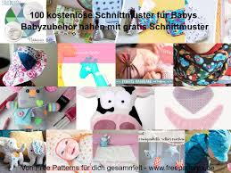 Bei textilsucht findest du über 90 schnittmuster und nähanleitung für frauen, männer und kinder. Kostenlose Schnittmuster Fur Babys Babyzubehor Spielzeug Nahen Mit 100 Gratis Schnittmustern Free Patterns