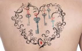 Lock and key tattoo represents mystery, secret, unknown. Heart Shaped Lock With Multiple Keys Tattoo Jpg 400 251 Key Tattoo Designs Key Tattoo Key Tattoos