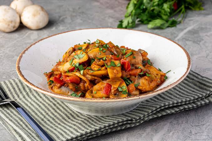 Sautéed Mushrooms with Arugula