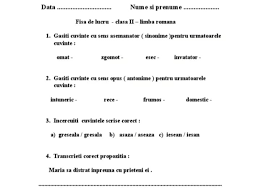 Fișele pot fi folosite în perioada de recapitulare, în primele săptămâni ale clasei a doua. Clasa A Ii A Clr FiÈÄ De Lucru Ècoala PrimarÄ Èiroca Facebook