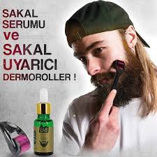 Bitkisel Sakal Serumu Ve Uyarici Dermaroller Ile Gur Ve Guclu Sakallarin Sirri Sakal Gurlestirici Set Dermaroller Gozenekler Beard Serum Beard Serum
