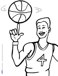 Print colouring pages to read, colour and practise your english. Printable Basketball Coloring Page 4 Coolest Free Printables