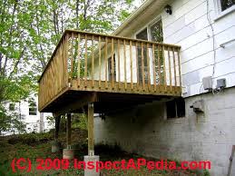 Deck rail height measure from the deck floor to the top of the rail between posts. Deck Porch Railing Guardrailing Construction Codes Guide To Safe And Legal Porch Deck Railing Guardrail Construction Codes