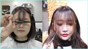 Korean hairstyles have become popular far beyond the country and not for nothing we should say. Cute Korean Girls With Beautiful Bangs Korean Bangs Cutting Tutorial Lifob Youtube