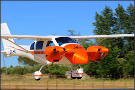 Jabiru J432 Twin Aircraft Painted In A Hot Metallic Orange Fling In Cape Town South Africa 2016