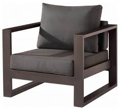 Softly hued and streamlined, the tk classics monterey wicker 7 piece patio dining set with armless chairs makes classic outdoor materials modern again. Amber Modern Outdoor Club Chair Transitional Outdoor Lounge Chairs By Babmar Modern Outdoor Furniture Houzz