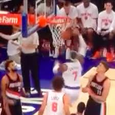 Carmelo anthony man that was just beautiful going right over the top. Carmelo Anthony Got Rejected By The Rim So Hard It Knocked Him Over Sbnation Com