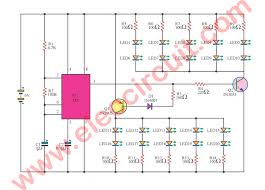 20 Led Rear Bike Light Flasher Circuit Using 555 Eleccircuit Com