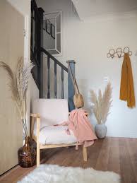 Staple gun and it made quick work of securing the fabric. No Sew Upholstered Armchair Diy White Company Dupe Dove Cottage