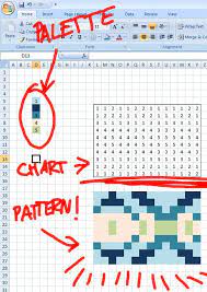 Altering Fair Isle Charts In Excel Fair Isle Charts Knitting Charts Fair Isle