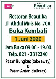Jm buka thr / pantai caruban buka / objek wisata p. Restoran Beautika Fotos Jakarta Speisekarte Preise Restaurant Bewertungen Facebook