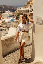 Santorini Travel Guide Lil Miss Jb Style What To Wear To Santorini Greece Santorini Gree Travel Outfit Summer Greece Vacation Outfit Vacation Outfits Women