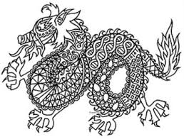 Dragon Zentangle Coloring Page Coloring Pages Dragon Coloring Page Colouring Pages
