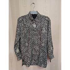 Jual baju batik blouse tunik atasan wanita resleting burung katun. Batik 001 Kemeja Batik Semi Sutra Full Furing Olshop Fashion Olshop Pria Di Carousell