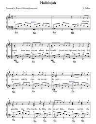 Hallelujah by leonard cohen piano version arranged by leah ginzburg. Easy Piano Sheet Music Hallelujah Best Music Sheet
