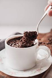 Vegan Chocolate Mug Cake An Easy Single Serving Dessert Recipe That Is Naturally Sweetened With Maple Sy Vegan Mug Cakes Easy Mug Cake Single Serve Desserts