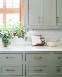 Or, if you'd rather make a bold statement without changing your entire kitchen, use an accent color like the rich. Muted Green Kitchen Colour In The Kitchen First Sense Kitchen Cabinet Design Kitchen Renovation Kitchen Design