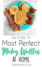 Disney World And Disneyland Mickey Waffle Recipe Made At Home Disneyland Food Waffle Recipes Waffles