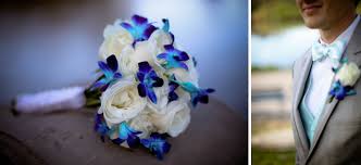 Ivory silk chiffon and crepe wedding dress. Blue And White Wedding Flowers Wedding Flowers