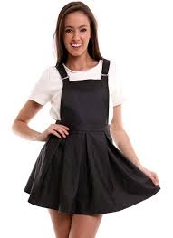Black Leather Overalls Dress Leather Overalls Overall Dress Little Black Dress