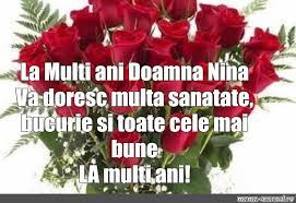 La mulți ani, doamna ana bălan ! Mem La Multi Ani Doamna Nina Va Doresc Multa Sanatate Bucurie Si Toate Cele Mai Bune La Multi Ani Vse Shablony Meme Arsenal Com