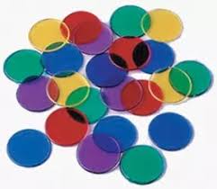 Transparent Circle Counting Chips