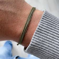 Olive Green String Bracelet Chibuntu