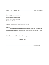 For your kind information=app ki jankari ke liye. Covering Letter For Annual Return For Bonus Docx