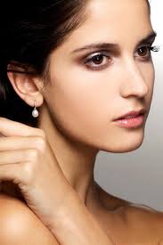 Rose Gold and Small Black Pearl Short Drop Earrings, French Hook