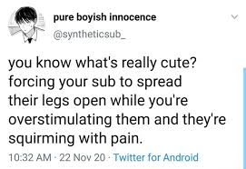 Pure Boyish Innocence A OS You Know What's Really Cute Forcing Your Sub To  Spread Their